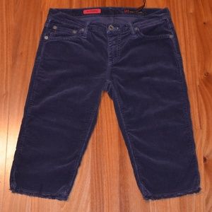 AG The Tammy eggplant bermuda shorts embroidered